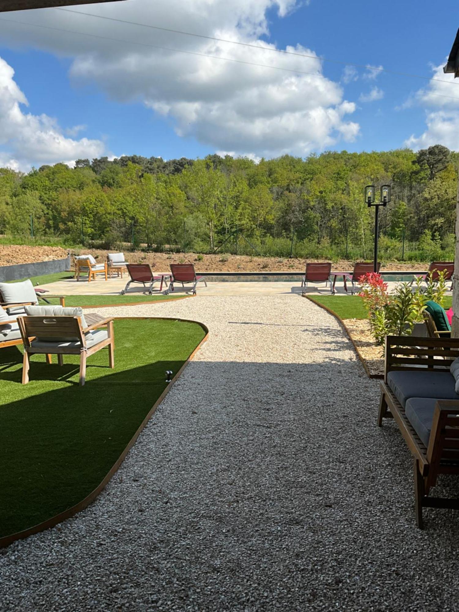 Sans Souci Bed And Breakfast Luxe Heated Pool And Restaurant Luzillé エクステリア 写真