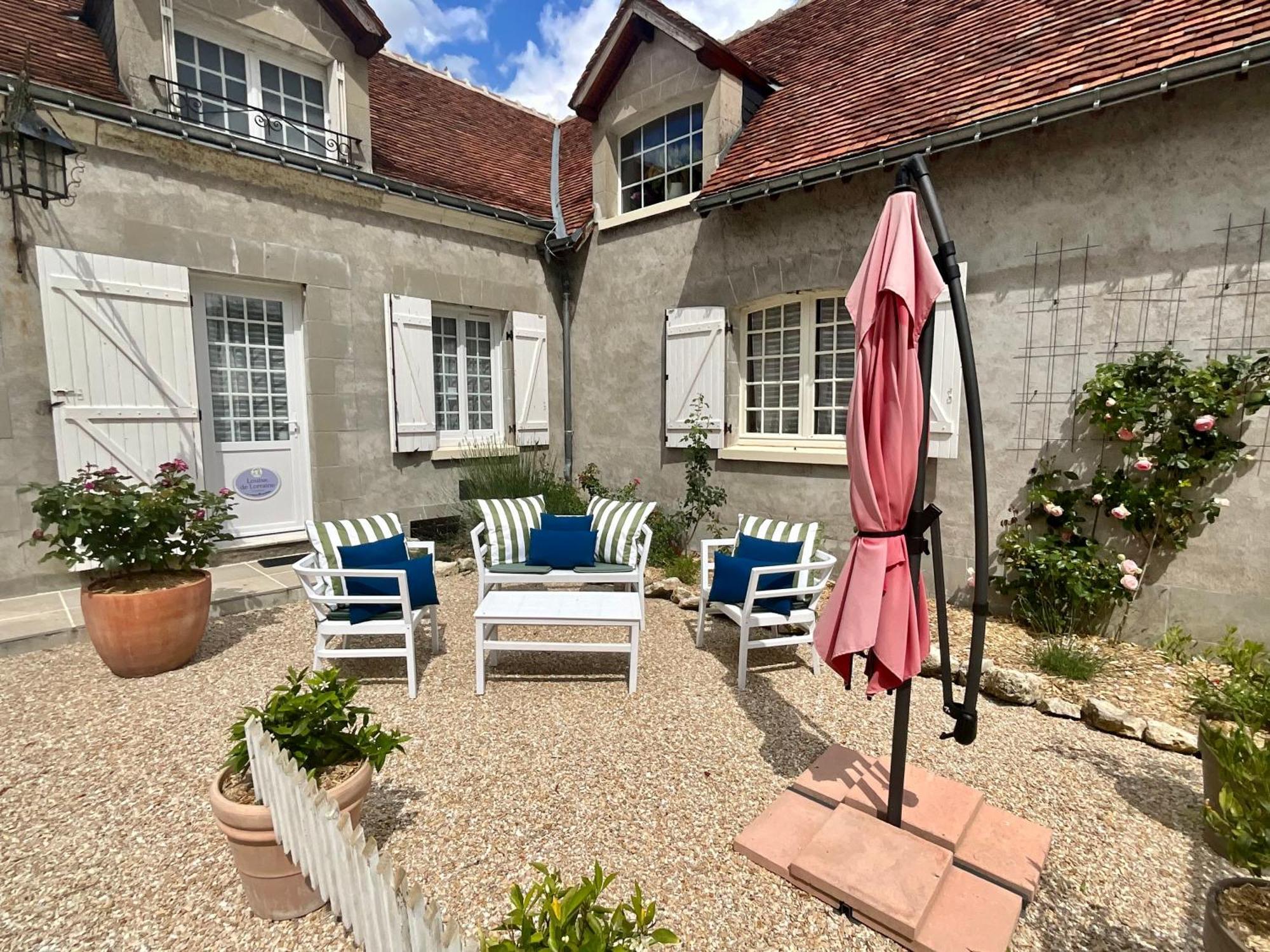 Sans Souci Bed And Breakfast Luxe Heated Pool And Restaurant Luzillé エクステリア 写真